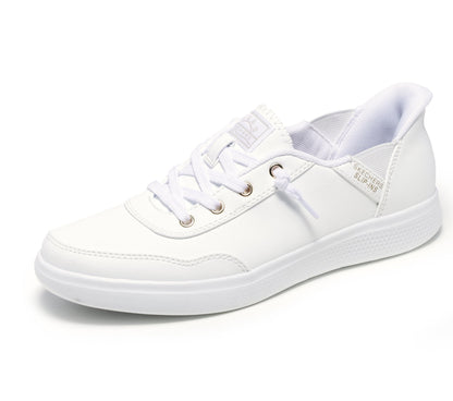 Skechers Women's Hands Free Slip-Ins Bobs Skip – B Cute Classic, White