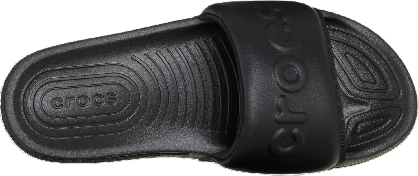 Crocs Women’s All Day Slide Lightweight Slip-On Sandals, Black, Size