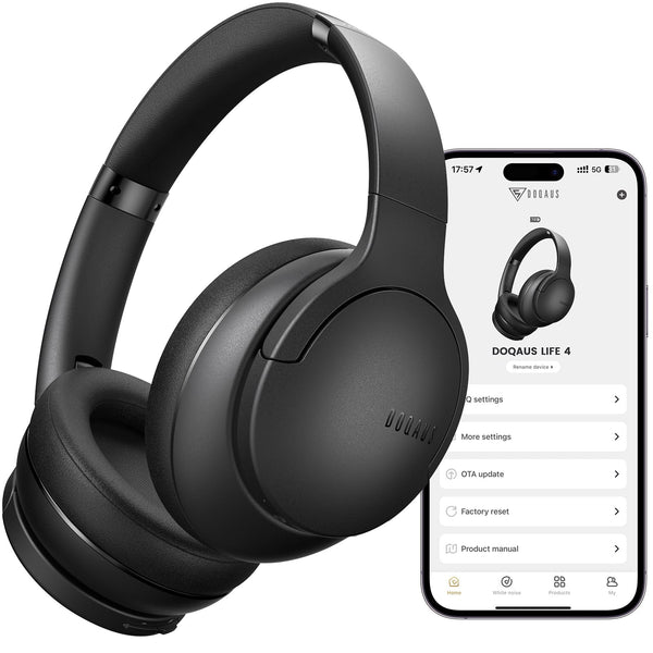 DOQAUS Auriculares Inalámbricos sobre la Oreja