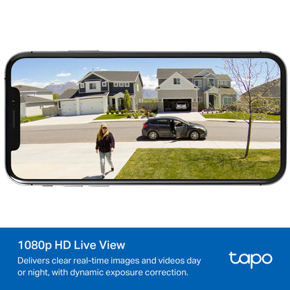 Tapo Cámara de Seguridad Inalámbrica para Exteriores SolarCam 1080p (C402 KIT)