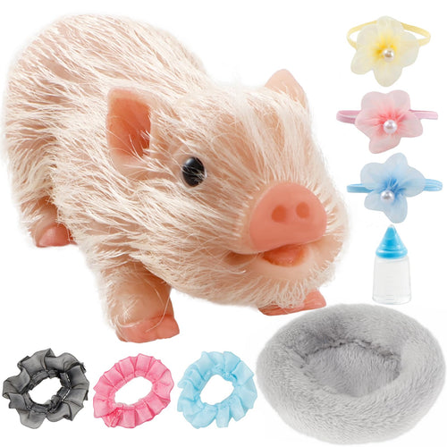 Eummy Cerdo de Silicona de Juguete Realista (Para Niños de 3+ Años)