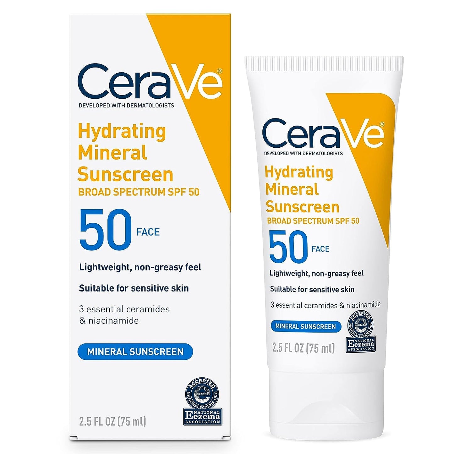 CeraVe Protector Solar 100% Mineral SPF 50 (2.5 oz)
