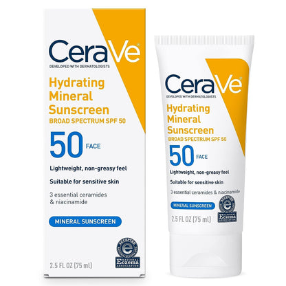 CeraVe Protector Solar 100% Mineral SPF 50 (2.5 oz)