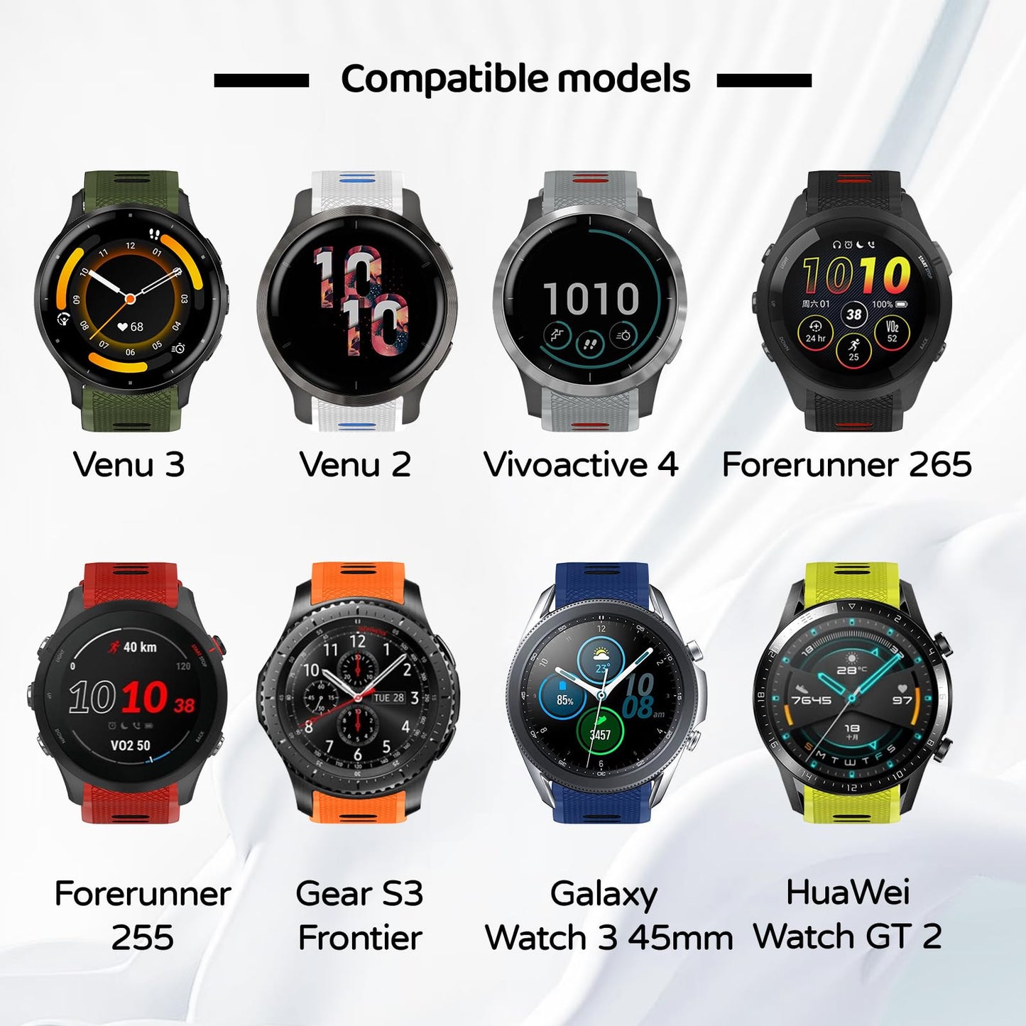 U-LIMVE Correa de Repuesto para Reloj Inteligente (22mm / Silicona)