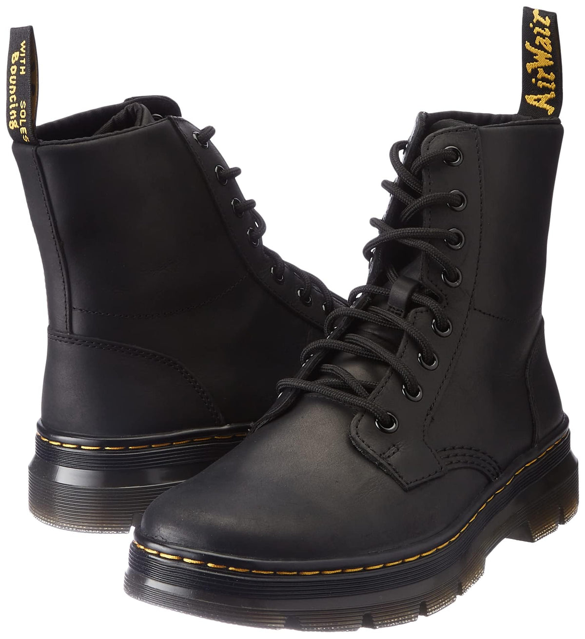 Dr. Martens unisex adult Lace Fashion Boot, Black Wyoming