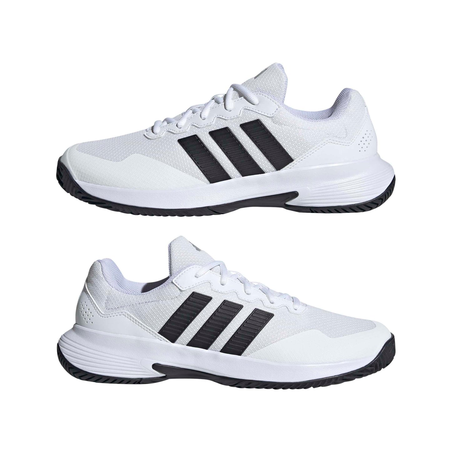 adidas Men's Gamecourt 2 M, White/Black/Silver Metallic