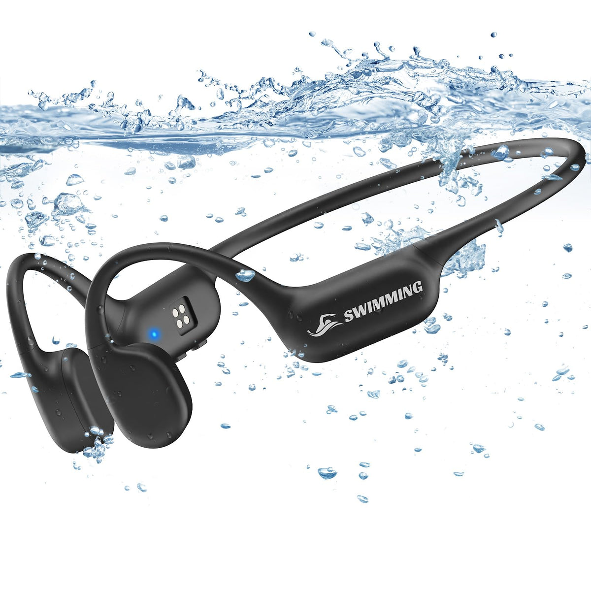 SAMVEK Auriculares de Natación de Conducción Ósea (32GB / Negro)