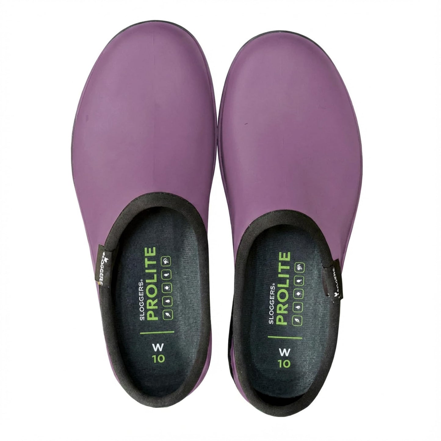Sloggers ProLite Women’s Garden & Work Slip-On Shoes – 25% Lighter Waterproof Comfort Clogs with All-Day Insoles, UV Protection, Arch Support & Deep-Lug Traction – Made in USA with US & Imported Parts - Lavender