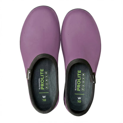 Sloggers ProLite Women’s Garden & Work Slip-On Shoes – 25% Lighter Waterproof Comfort Clogs with All-Day Insoles, UV Protection, Arch Support & Deep-Lug Traction – Made in USA with US & Imported Parts - Lavender