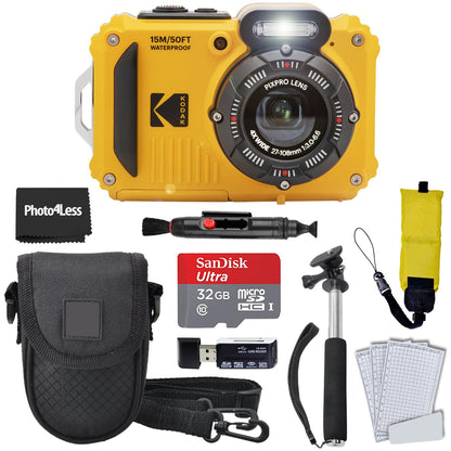 Kodak Cámara Digital Resistente PIXPRO WPZ2 (Amarillo / Paquete de 7 Artículos)