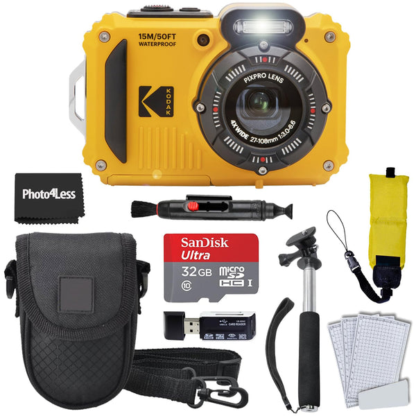 Kodak Cámara Digital Resistente PIXPRO WPZ2 (Amarillo / Paquete de 7 Artículos)