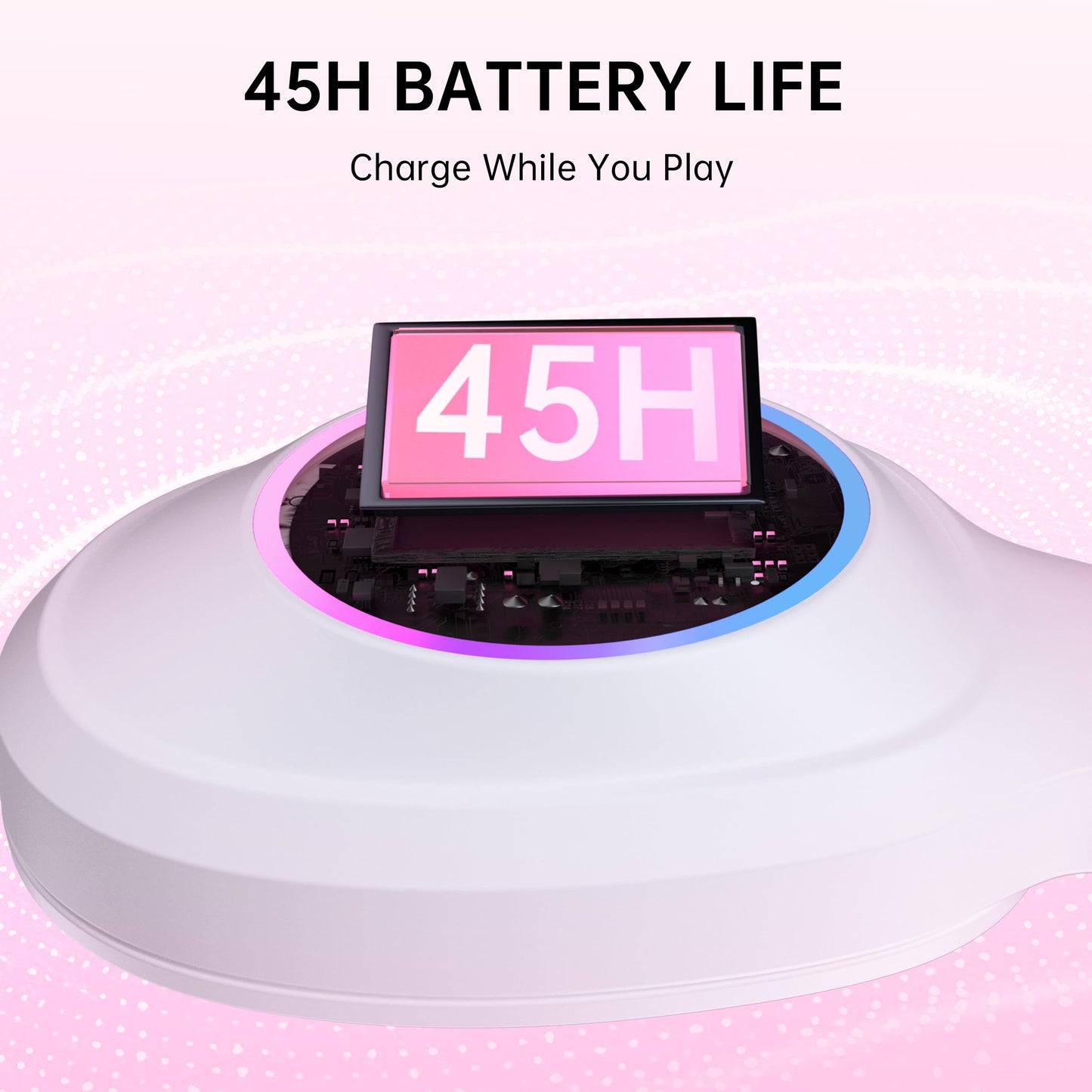 AOC Auriculares Inalámbricos para Juegos (Rosa)