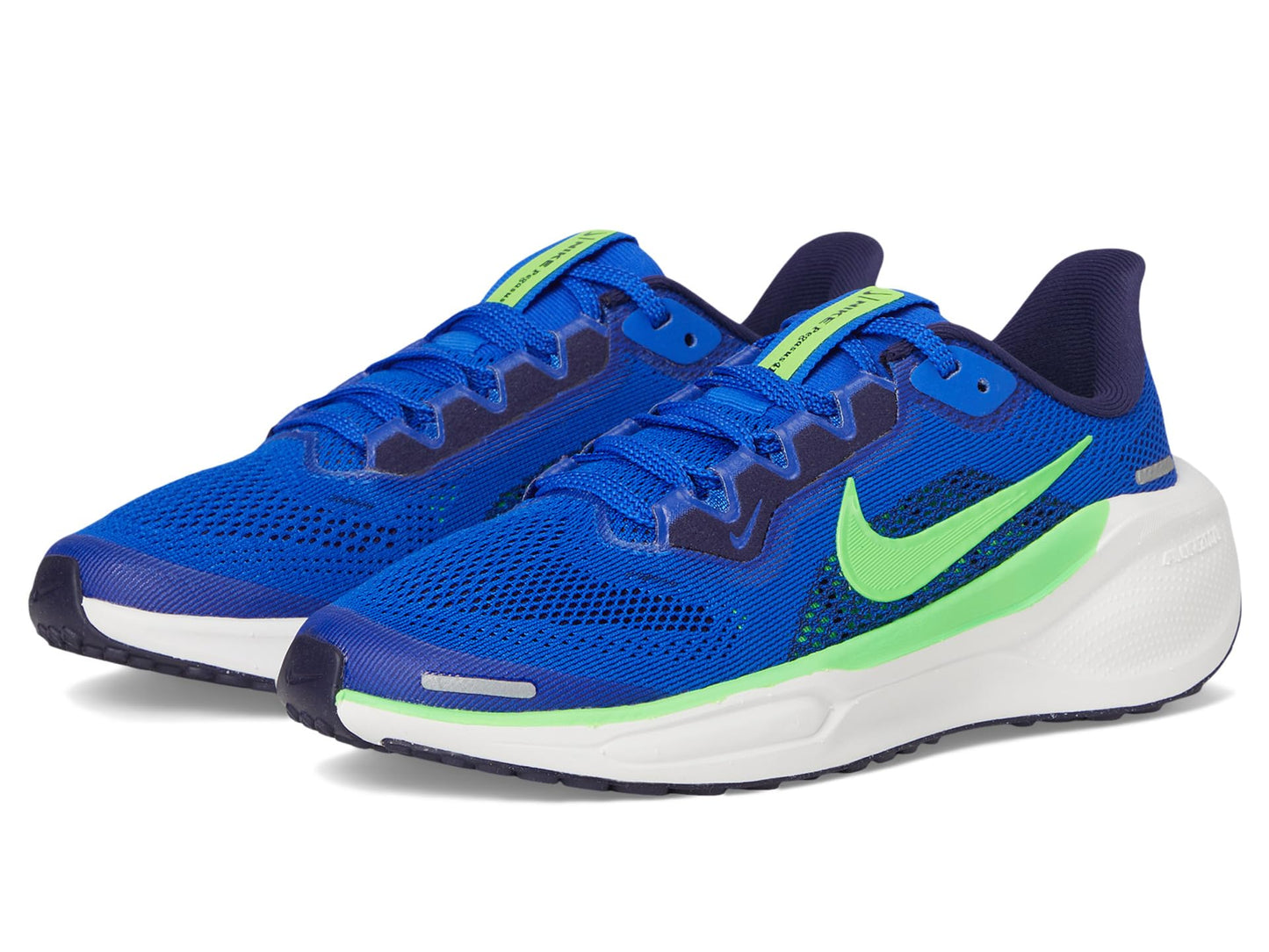 Nike, Unisex Kids, Pegasus 41 (Little Kid/Big Kid), Racer Blue/Green Strike/Imperial Purple