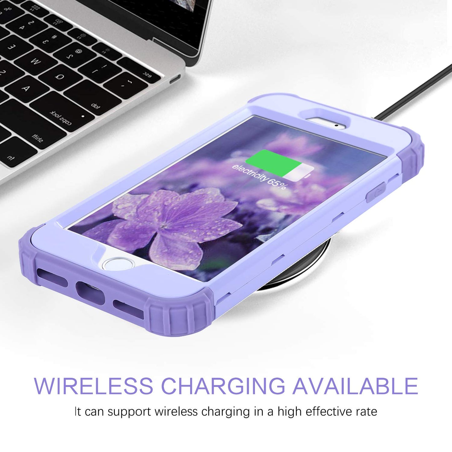 BENTOBEN Funda para iPhone SE 2022/2020 (Morado Claro/Lavanda)