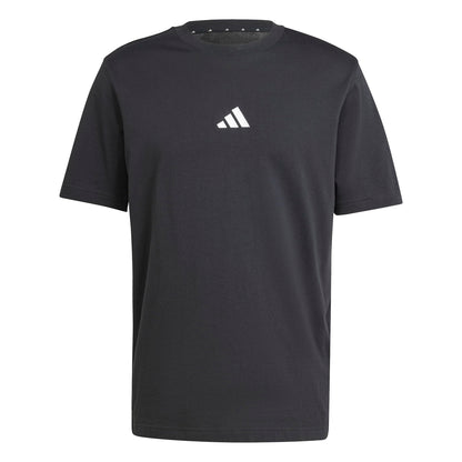 Adidas Camiseta Deportiva Essentials Small Logo para Hombre (Negro y Blanco / Talla XL)