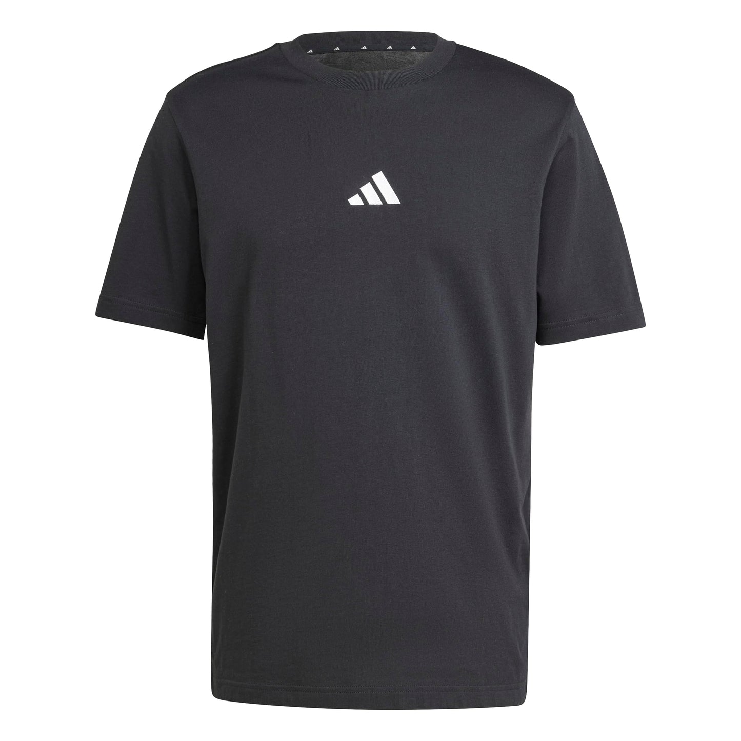 Adidas Camiseta Deportiva Essentials Small Logo para Hombre (Negro y Blanco / Talla L)
