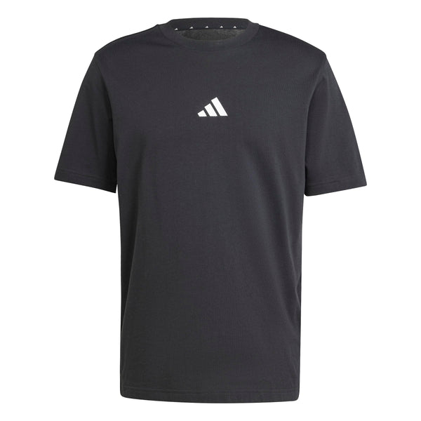Adidas Camiseta Deportiva Essentials Small Logo para Hombre (Negro y Blanco / Talla L)