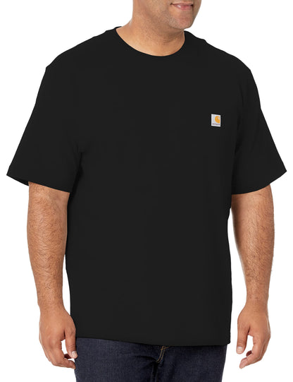 Carhartt Camiseta con Bolsillo Iconic K87 para Hombre (Negro / Talla L)