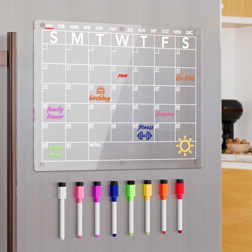 Neatsure Calendario de Pizarra Acrílica para Refrigerador (15"x11")