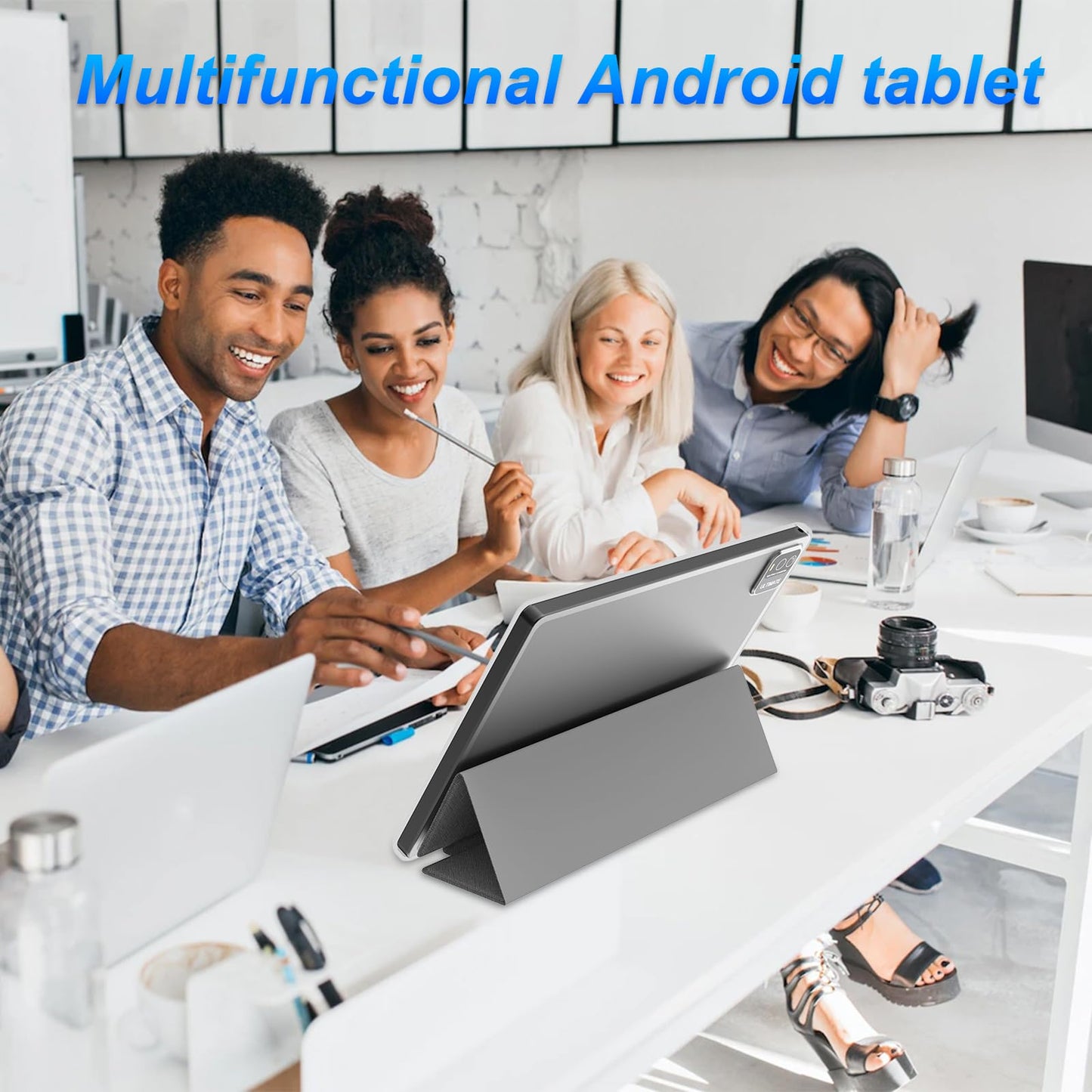 IWEGGO Android 15 Tablet, 10 Inch 18GB RAM+128GB ROM/ 2TB Expandable Tablet, 2.0GHz Quad-core Processor, 1280*800 HD Touch Screen, 5G WiFi6 BT 5.0, 2 in 1 Tablets with Keyboard Case Mouse Stylus Black