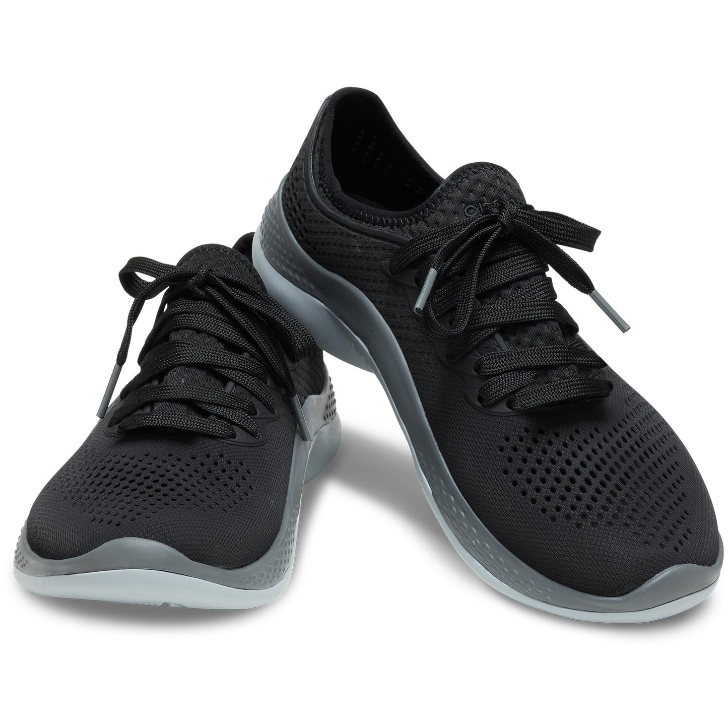 Crocs Zapatillas LiteRide 360 Pacer para Mujer (Talla 6 / Negro y Gris)