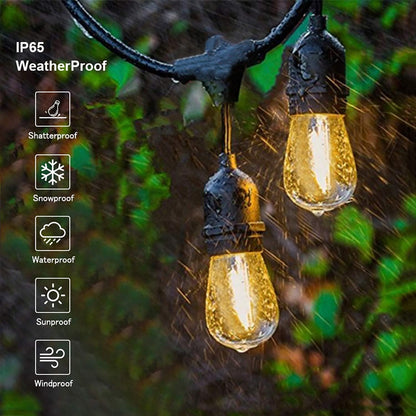 Svater Tira de Luces LED para Exterior (105FT / Blanco Cálido)