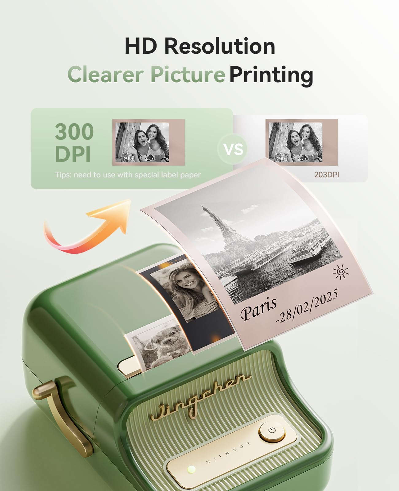 NIIMBOT Fabricante de Etiquetas B21 Pro (300DPI / Verde Pino)