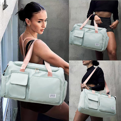 Bolsa de Gimnasio Pequeña para Mujer (Verde 05#)