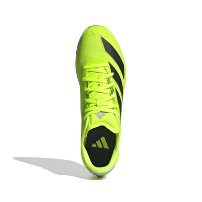 adidas Unisex-Adult Adizero Distancestar Track and Field, Lucid Lemon/Black/Halo Silver