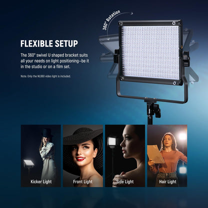 NEEWER Luz LED de Estudio Bicolor NL660 (3200K-5600K)
