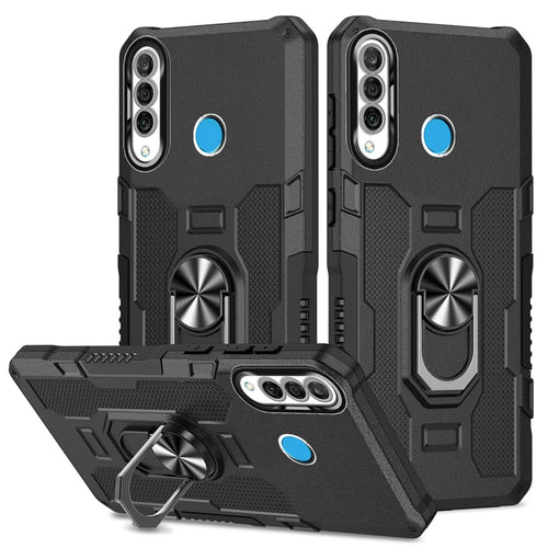 Sidande Funda Protectora con Soporte Magnético para Huawei P30 Lite (Negro)