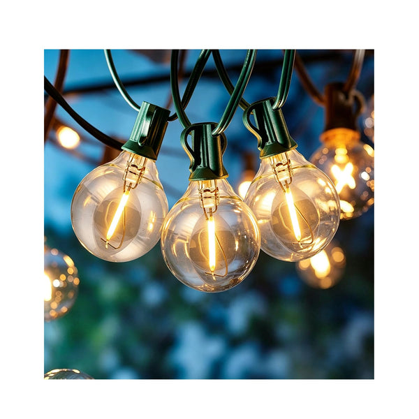 Formosa Guirnalda de Luces LED Navideñas 26ft (Interior/Exterior / 25 Bombillas G40)