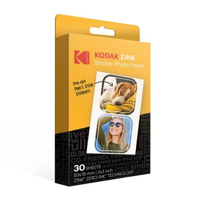 KODAK Papel Fotográfico ZINK Premium 2x3 (30 Hojas)