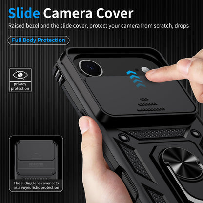 Muntinfe Funda Protectora de Grado Militar para iPhone 17 Air de 6.5 Pulgadas (Negro)