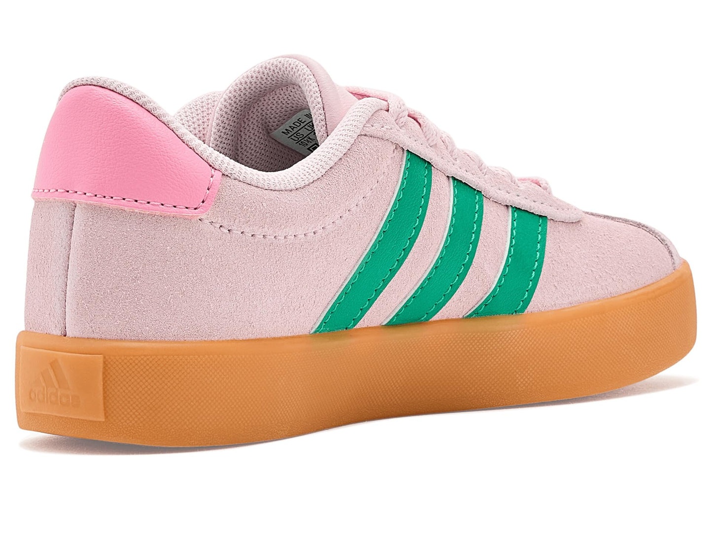 Adidas Unisex-Kids VL Court 3.0, Clear Pink/Court Green/Gum