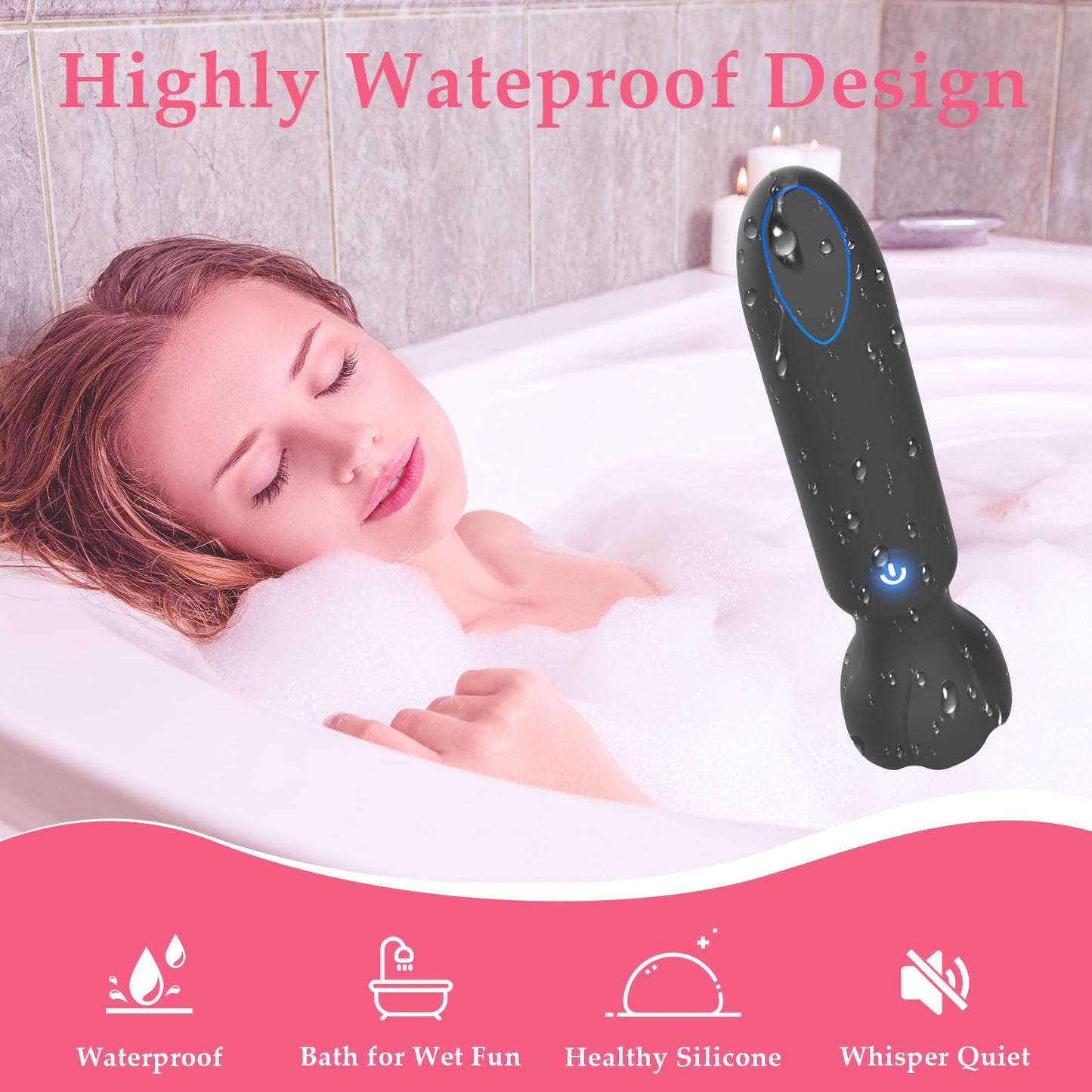 Mini Vibrador Bala Controlado por App (Negro)