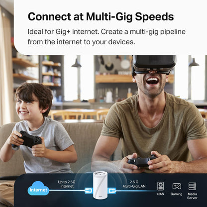 TP-Link Sistema Mesh para Todo el Hogar Deco 7 Pro BE63 (Paquete de 3)