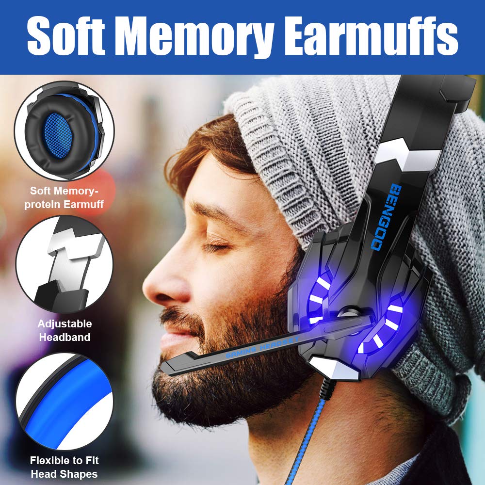 BENGOO Auriculares Estéreo para Juegos G9000