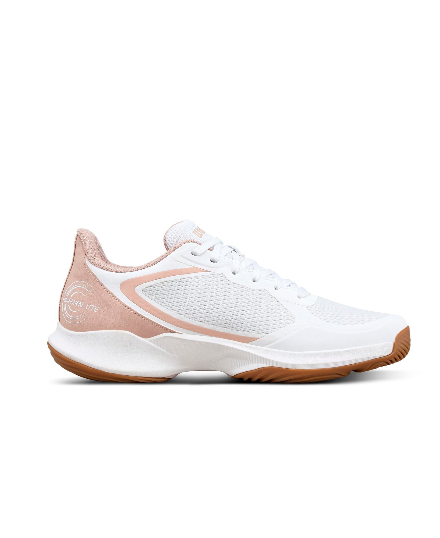 WILSON Hurakn Lite Women's Padel Shoe - White/Cameo Rose/Gum