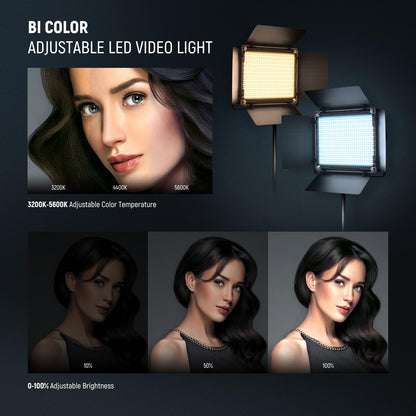 NEEWER Luz LED de Estudio Bicolor NL660 (3200K-5600K)