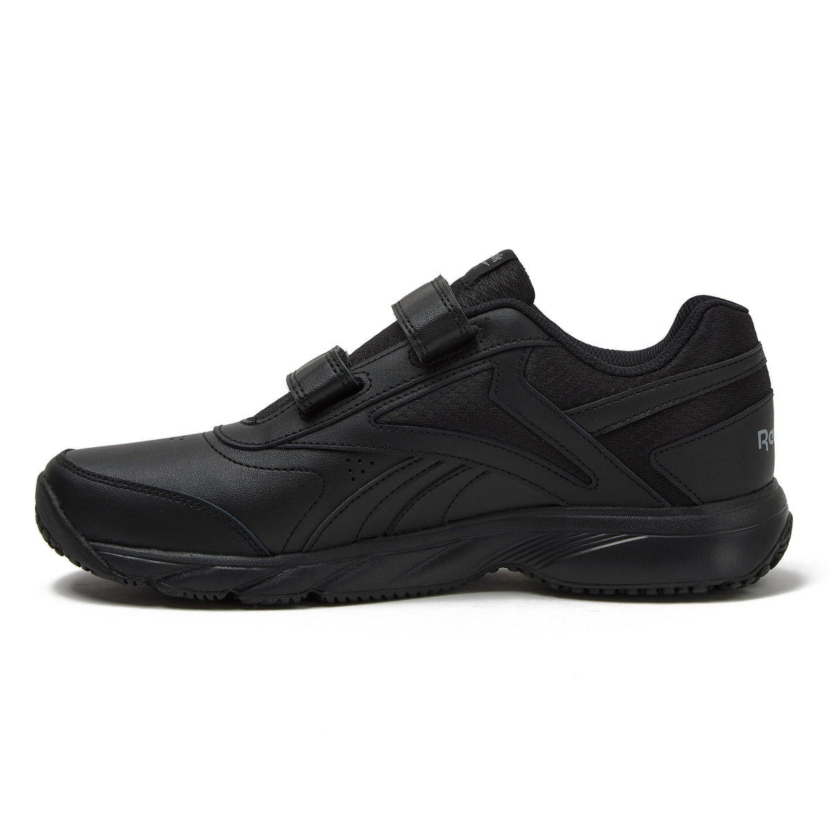 Reebok Work N Cushion 4.0 KC Black Non Slip Work Men Shoes, Hook and Loop Mens Walking Shoes, Black/Cold Grey5/Black