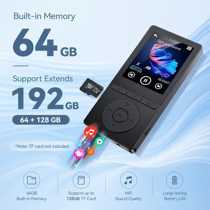 Reproductor MP3 Deportivo de 64GB