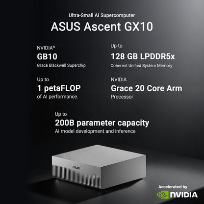 ASUS Supercomputadora Ascent GX10 AI (1TB SSD / DGX Spark)