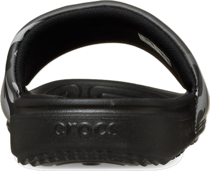 Crocs Men’s All Day Slide Lightweight Slip-On Sandals, Camouflage Black/Grey, Size