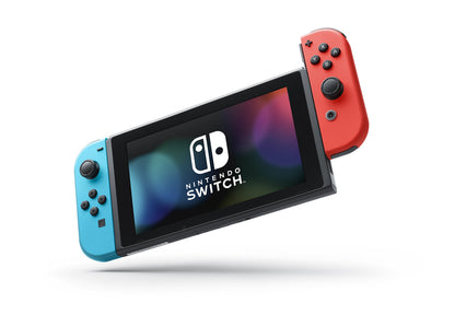 Nintendo Switch with Neon Blue and Neon Red Joy-Con - Handheld Gaming Console