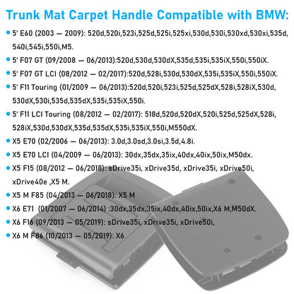 Jaronx Tirador de Alfombra para Maletero de BMW