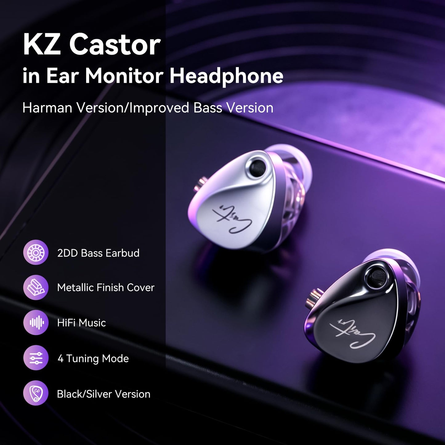 KZ Castor In-Ear Monitors (HiFi Harmen)