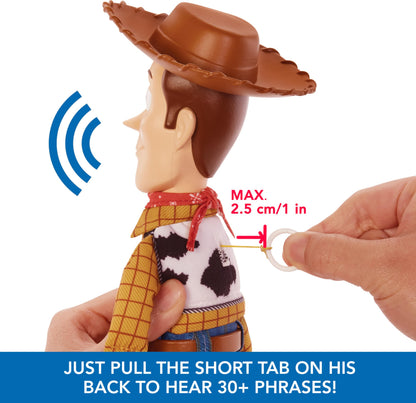 Mattel Figura de Acción Woody Parlante de Toy Story (12 pulgadas)