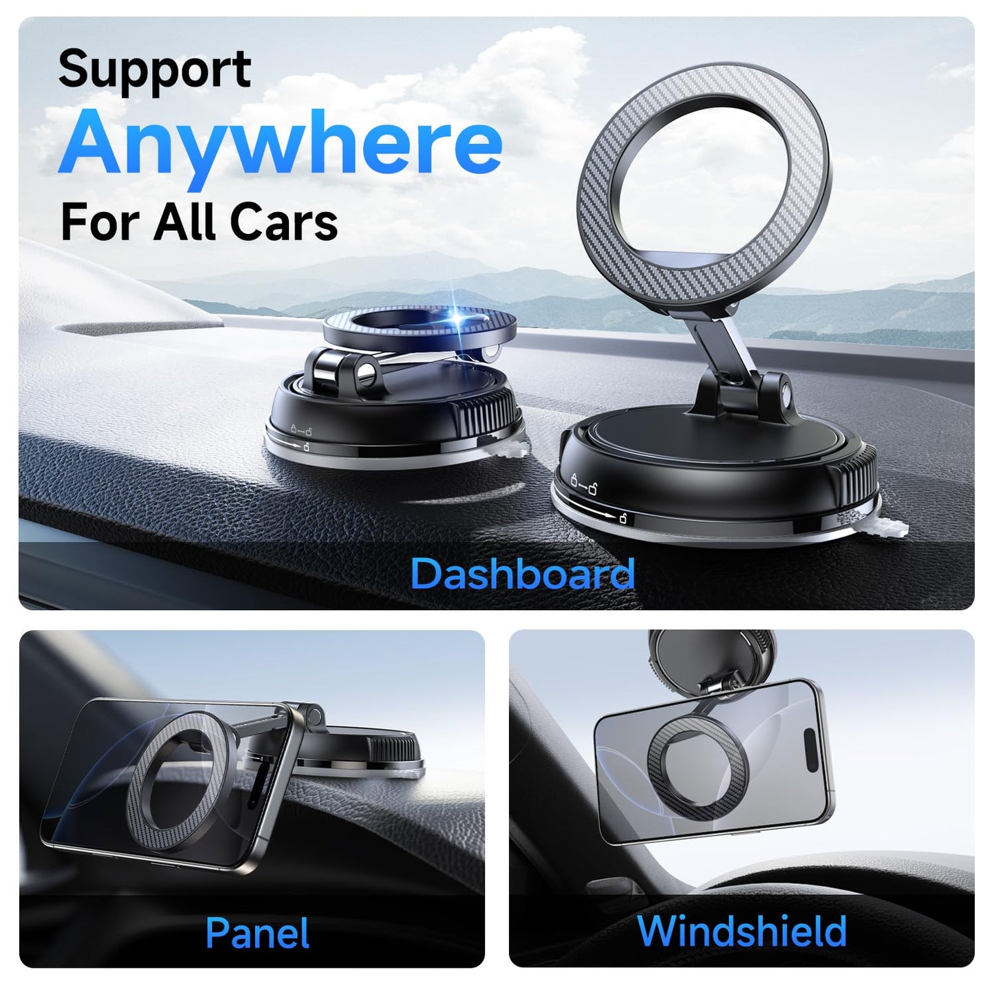 ANDERY Soporte Magnético para Teléfono de Coche para MagSafe