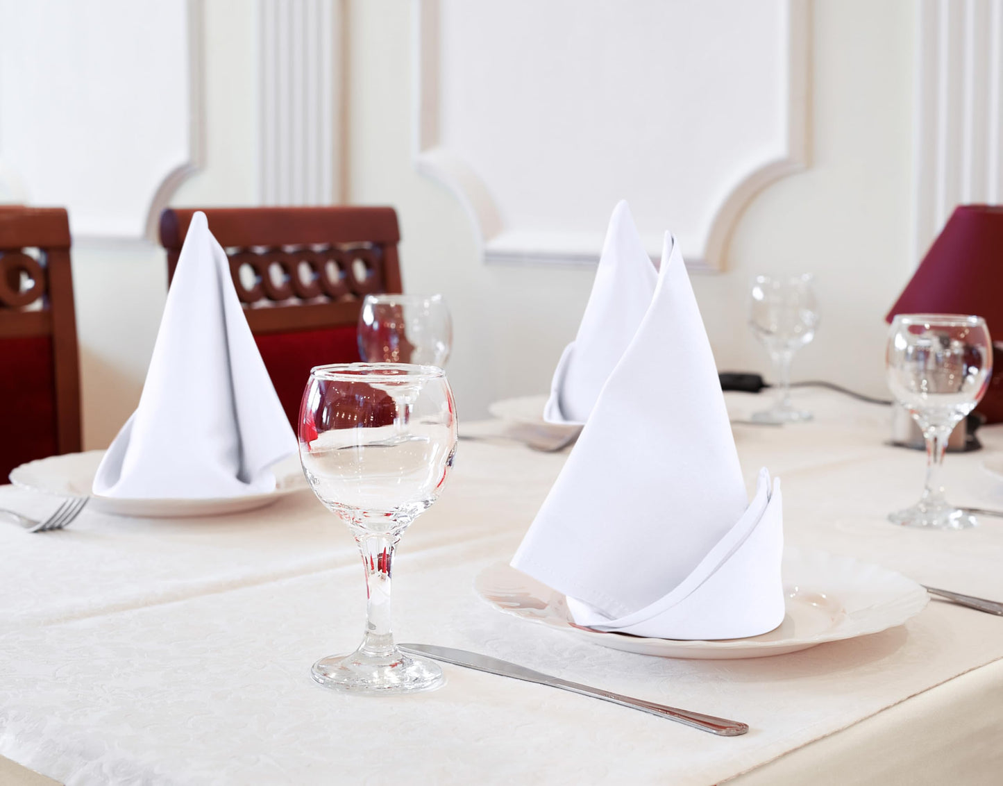 Utopia Kitchen Servilletas de Tela Blancas (18x18 Pulgadas / Paquete de 288)
